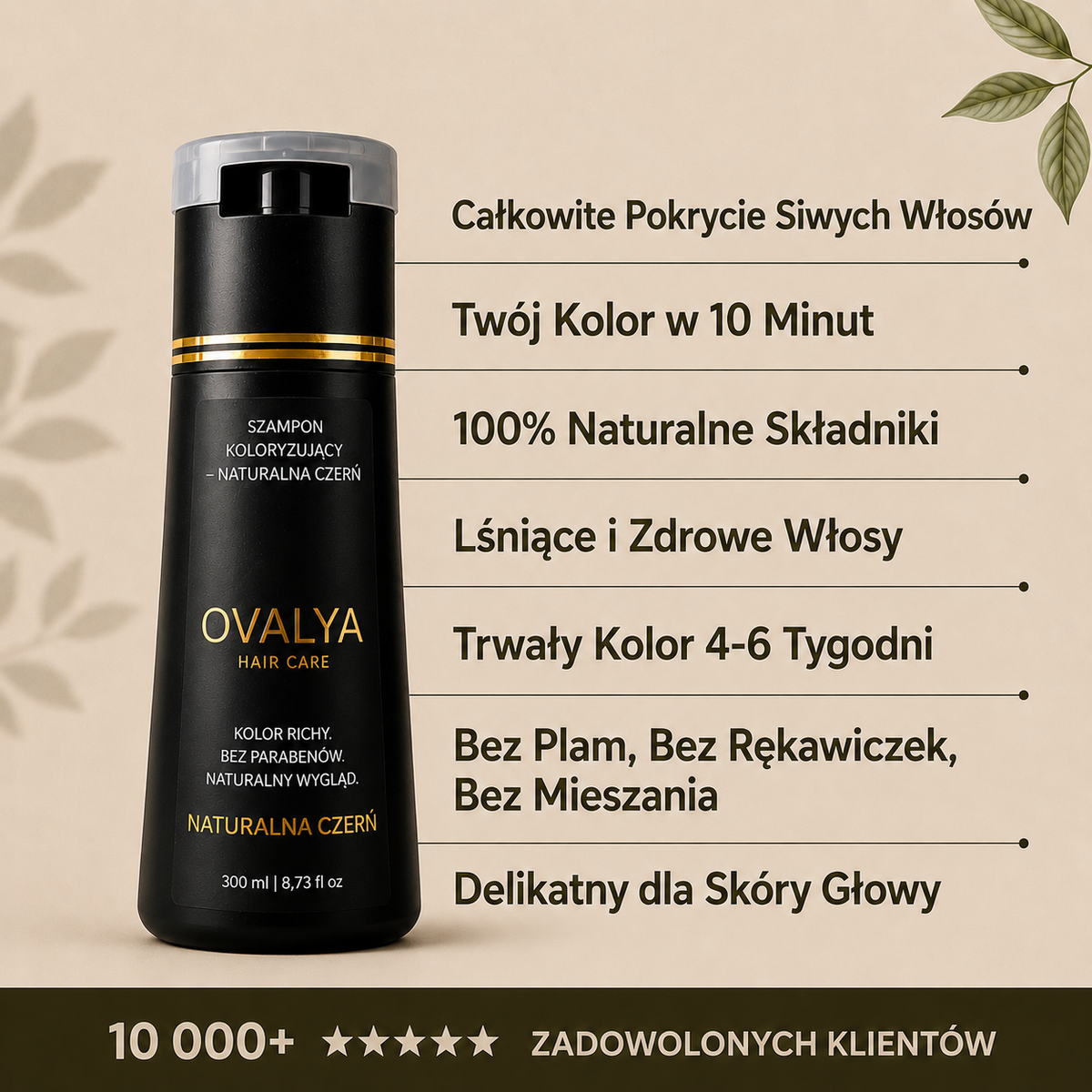 OVALYA | Błyskawiczny szampon koloryzujący